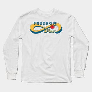 Canada Freedom Forever Typographic slogan Long Sleeve T-Shirt